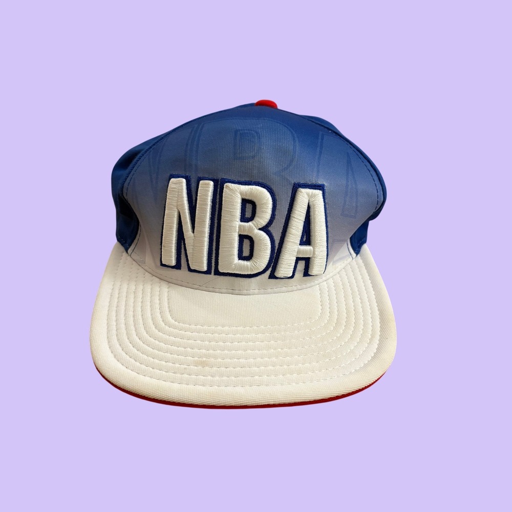 Adidas NBA Draft Cap Blue White Gradient Hat Mens L/XL Climalite Flat Brim